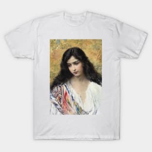 Russian Beauty by Konstantin Makovsky T-Shirt